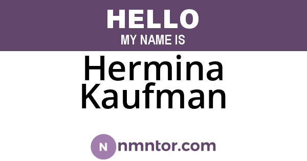 Hermina Kaufman