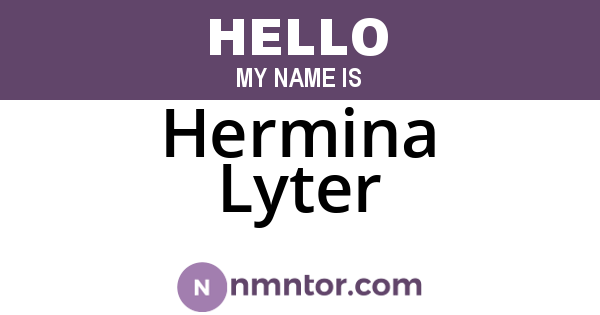 Hermina Lyter