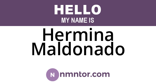 Hermina Maldonado