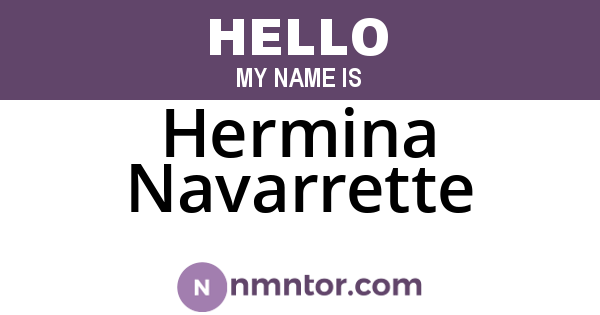 Hermina Navarrette