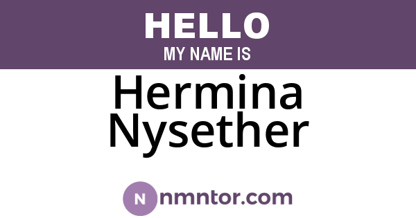 Hermina Nysether