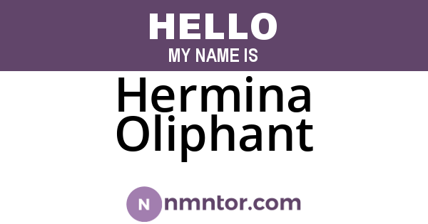 Hermina Oliphant
