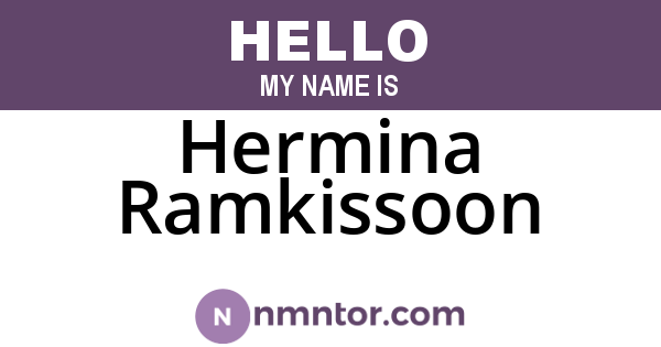 Hermina Ramkissoon