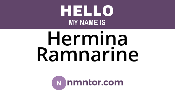 Hermina Ramnarine