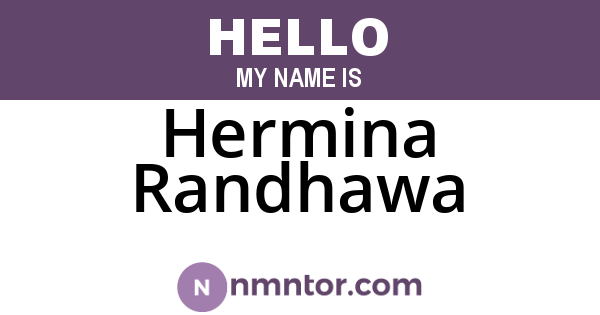 Hermina Randhawa