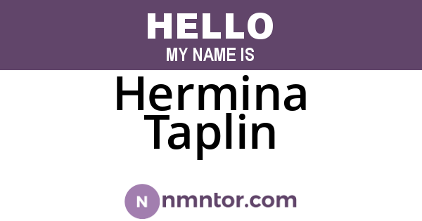 Hermina Taplin