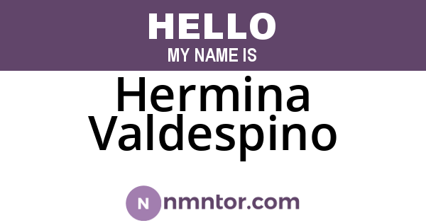 Hermina Valdespino