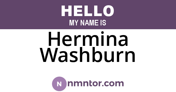Hermina Washburn