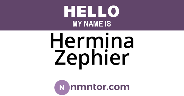 Hermina Zephier