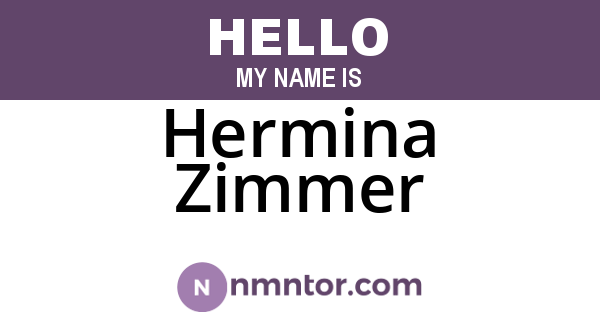 Hermina Zimmer