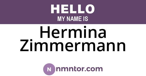 Hermina Zimmermann