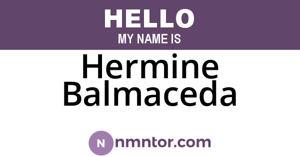 Hermine Balmaceda