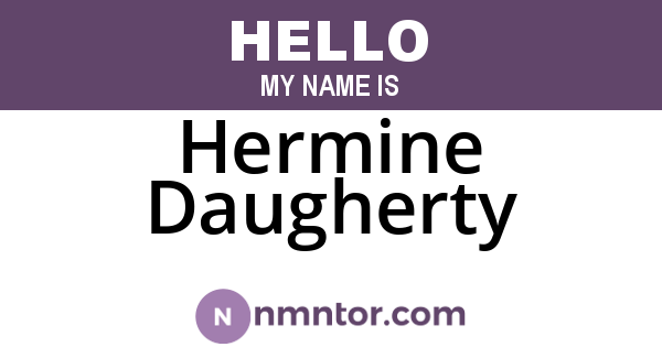 Hermine Daugherty