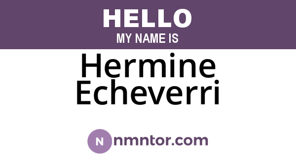 Hermine Echeverri