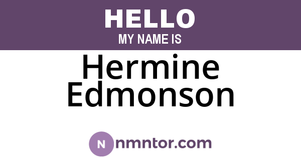 Hermine Edmonson