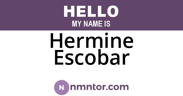 Hermine Escobar