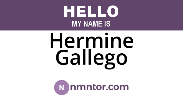 Hermine Gallego