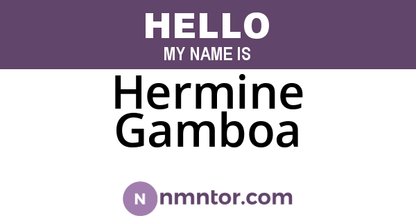 Hermine Gamboa