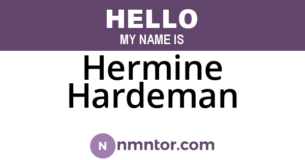 Hermine Hardeman