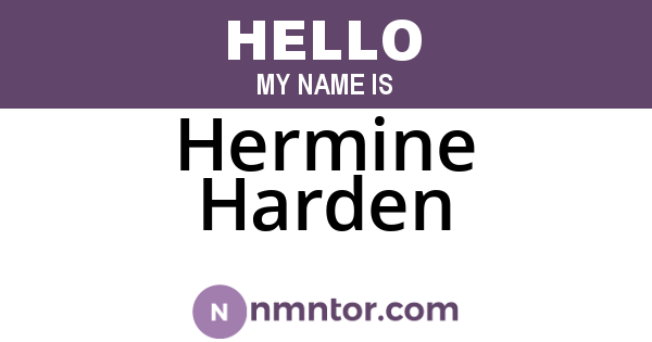 Hermine Harden
