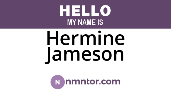 Hermine Jameson