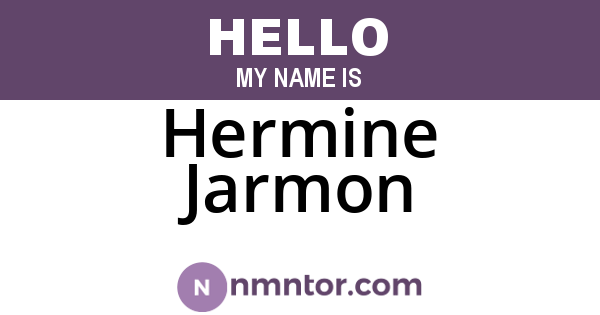 Hermine Jarmon