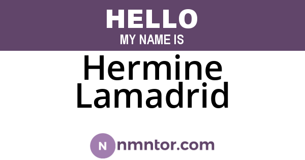 Hermine Lamadrid