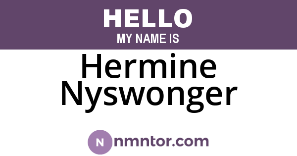Hermine Nyswonger