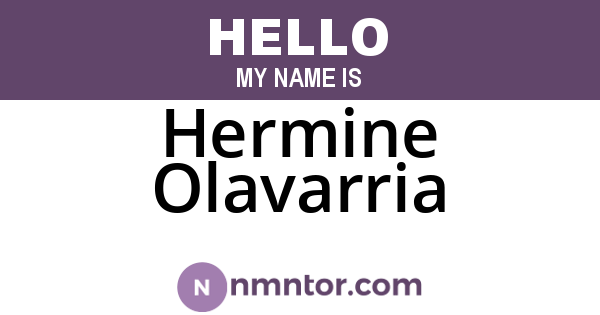Hermine Olavarria