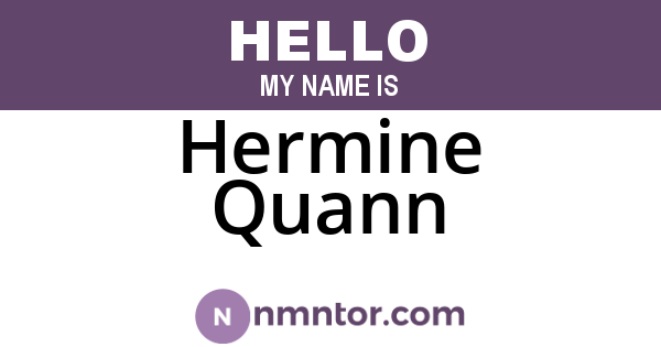 Hermine Quann