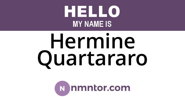 Hermine Quartararo