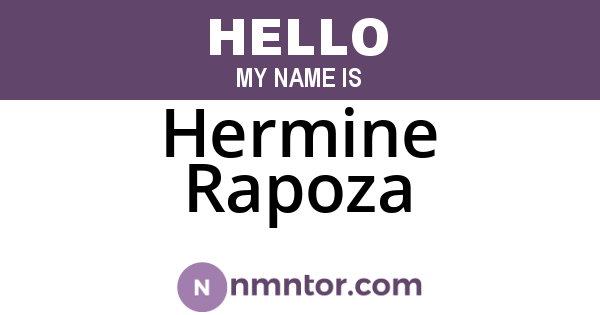 Hermine Rapoza