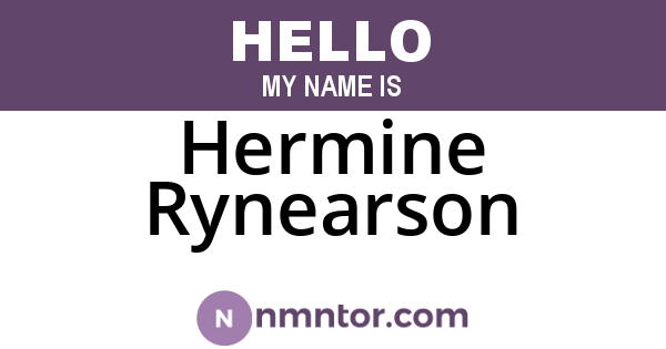 Hermine Rynearson