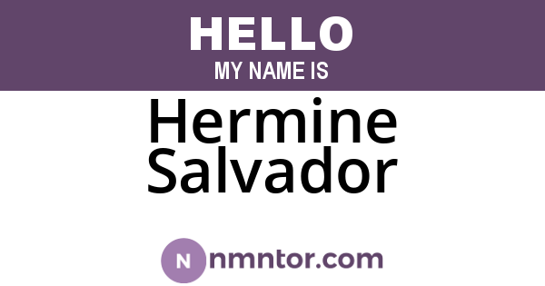 Hermine Salvador