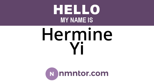 Hermine Yi