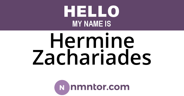 Hermine Zachariades