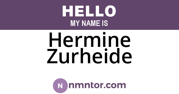 Hermine Zurheide