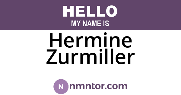 Hermine Zurmiller