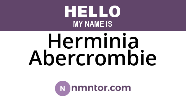 Herminia Abercrombie