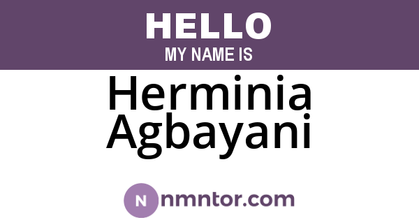 Herminia Agbayani