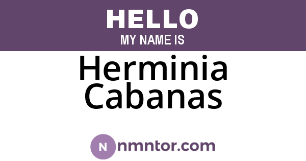 Herminia Cabanas