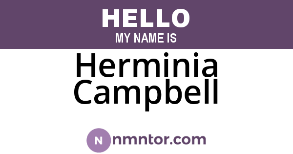Herminia Campbell