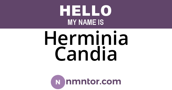 Herminia Candia