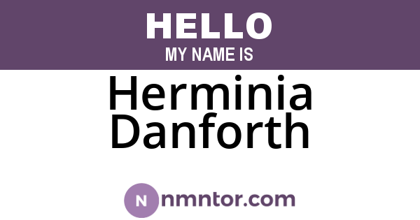 Herminia Danforth