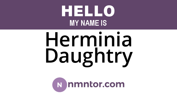 Herminia Daughtry