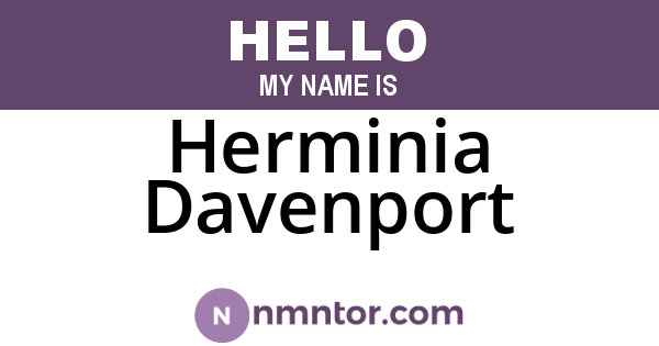 Herminia Davenport