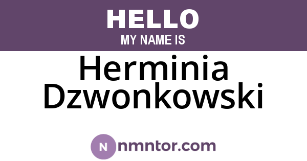Herminia Dzwonkowski