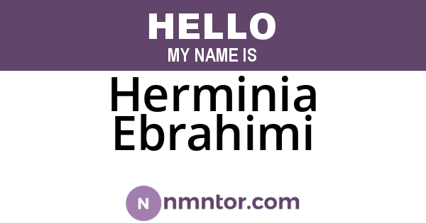 Herminia Ebrahimi