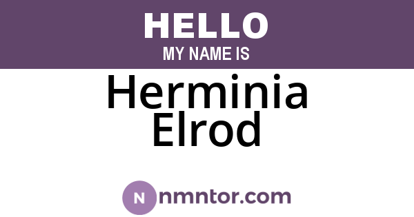 Herminia Elrod