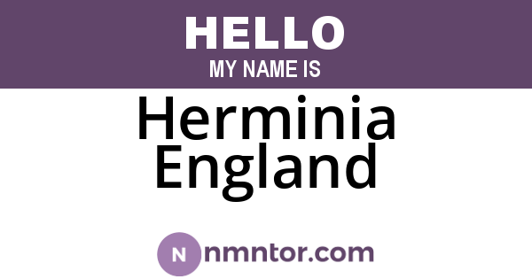 Herminia England